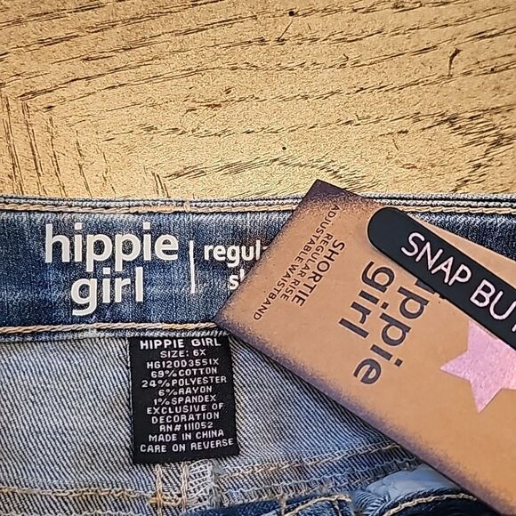 6X Jean shorts NWT stretch, adjustable waistband and snap button - Picture 4 of 6